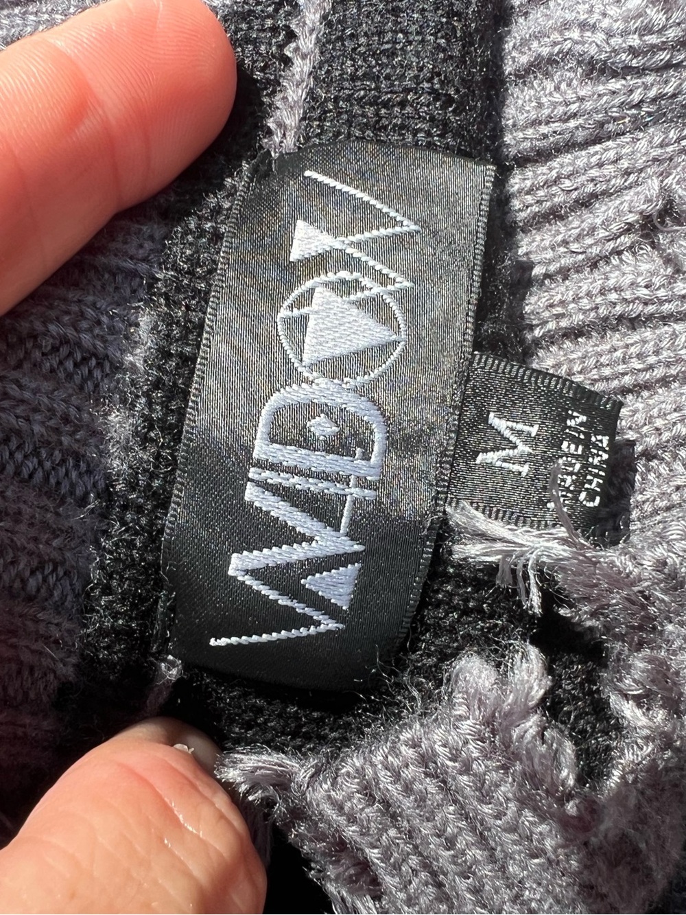 Widow Dolls Kill Straight Outta Hell Oversized Bat Sweater Gray Black Distressed - Picture 4 of 4